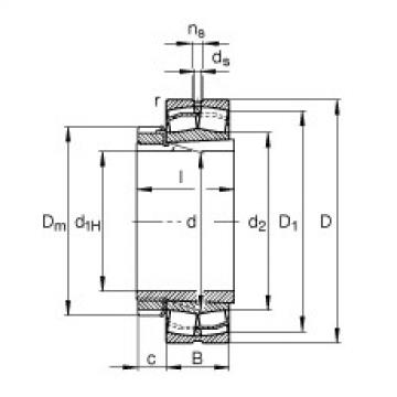 FAG Pendelrollenlager - 21317-E1-XL-K + H317