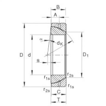 FAG Angular contact spherical plain bearings - GE190-SX