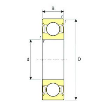 المحامل SS 61811-ZZ ISB