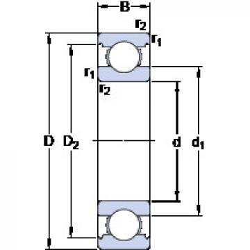 المحامل W 61805 SKF