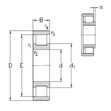 المحامل N210-E-M6 NKE