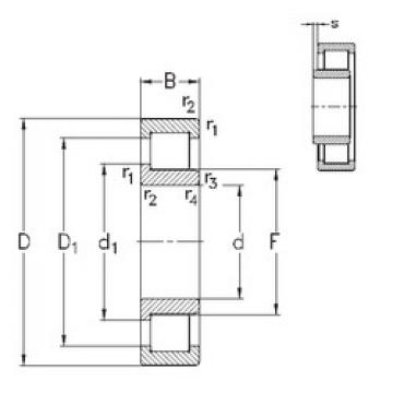 المحامل NJ2217-E-M6 NKE