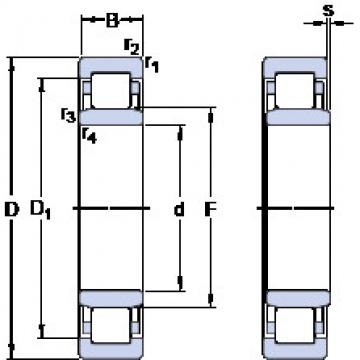 المحامل NU 2032 ECMA SKF