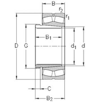 المحامل 23120-K-MB-W33+AHX3120 NKE