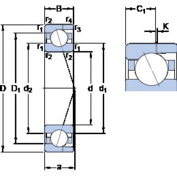 المحامل 706 ACD/P4AH SKF