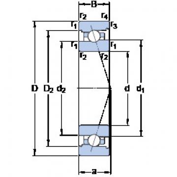 المحامل 7017 CB/HCP4A SKF