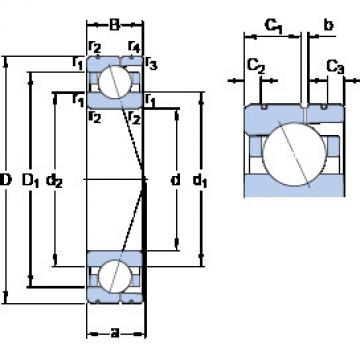 المحامل 7013 CD/HCP4AL SKF