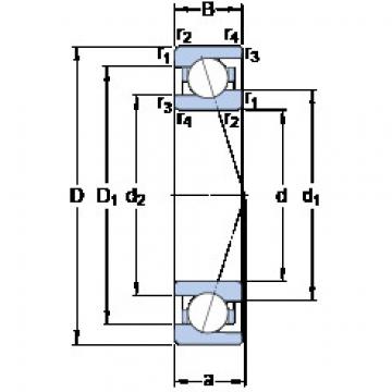 المحامل 71907 CE/HCP4A SKF