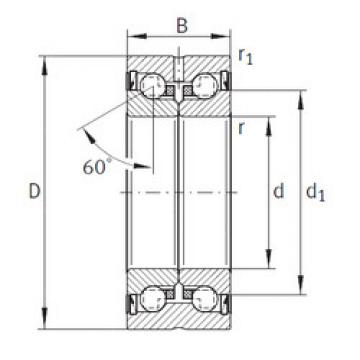 المحامل ZKLN2052-2RS-PE INA