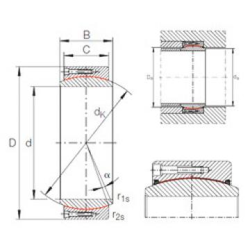 المحامل GE 850 DW INA