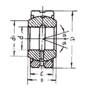 المحامل GEG15ES-2RS FBJ