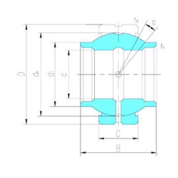 المحامل GEEM70ES-2RS LS