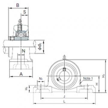 المحامل UCP203 NACHI