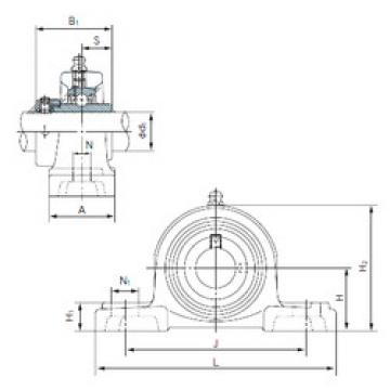 المحامل UGP208 NACHI