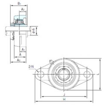 المحامل UKFL320+H2320 NACHI