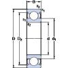 المحامل W 61810-2Z SKF