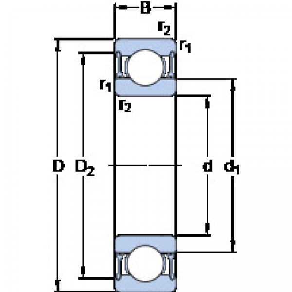 المحامل W 61811-2RZ SKF #1 image