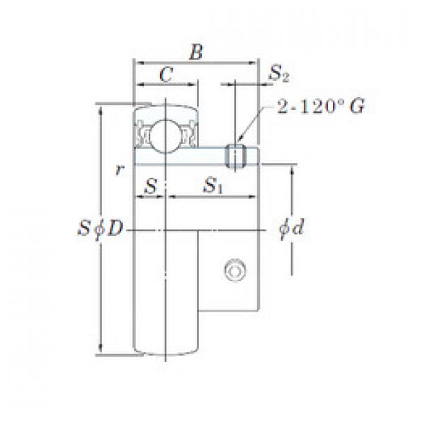 المحامل UC206-20L2 KOYO #1 image