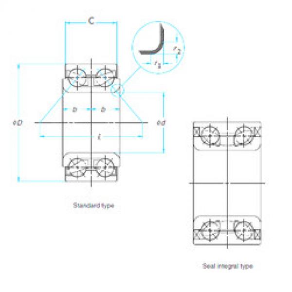 المحامل 35BWD01CCA38 NSK #1 image