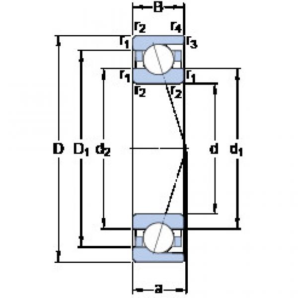 المحامل 7020 CD/HCP4A SKF #1 image