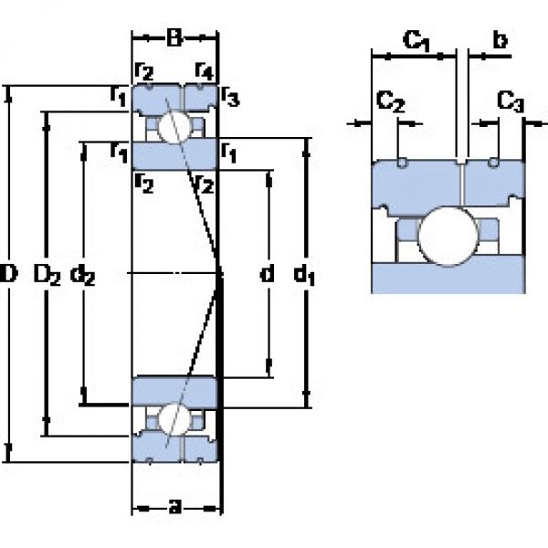 المحامل 7013 CB/HCP4AL SKF #1 image