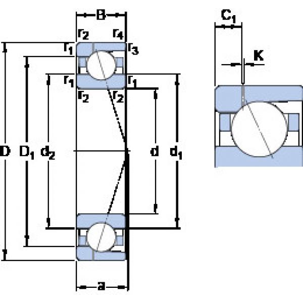 المحامل 7012 ACD/HCP4AH1 SKF #1 image