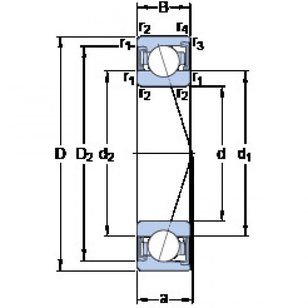 المحامل S71910 CD/P4A SKF #1 image