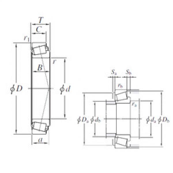 المحامل HM266448/HM266410 KOYO #1 image