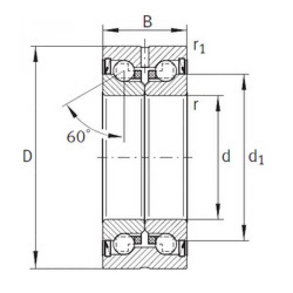 المحامل ZKLN0624-2RS INA #1 image