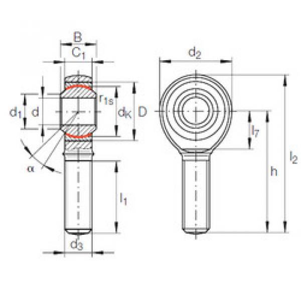 المحامل GAKFL 25 PW INA #1 image