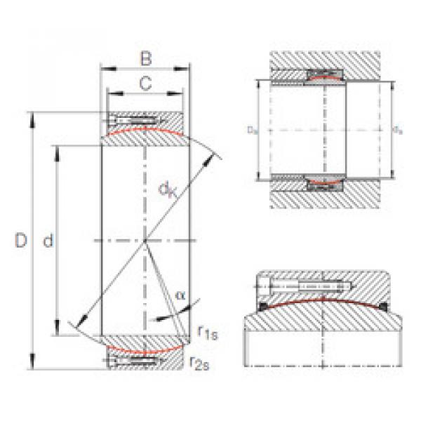 المحامل GE 850 DW INA #1 image