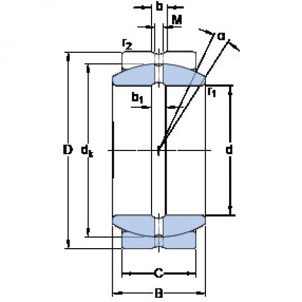 المحامل GEZ 600 ES SKF #1 image