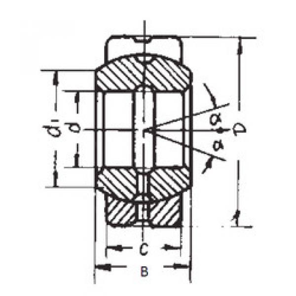 المحامل GEG180ES FBJ #1 image