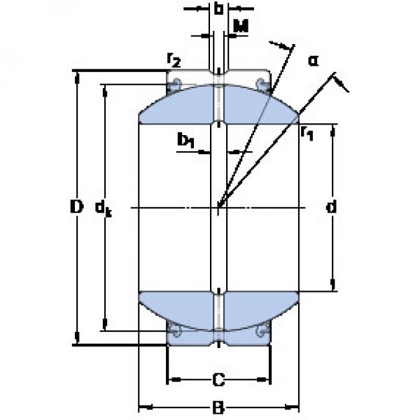 المحامل GEH 45 ESX-2LS SKF #1 image