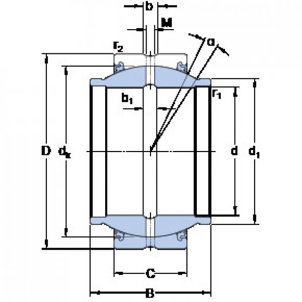 المحامل GEZM 204 ES-2LS SKF #1 image