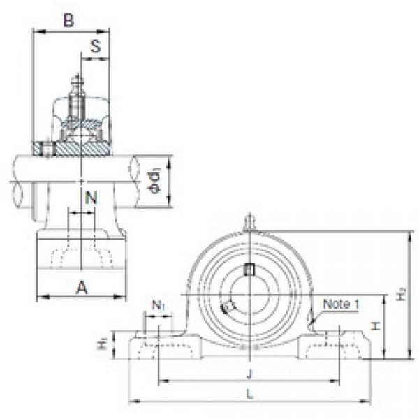 المحامل UCP203 NACHI #1 image