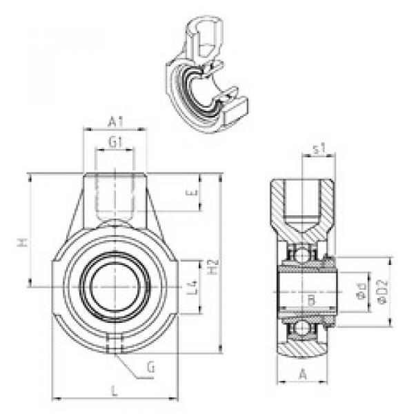 المحامل UKEHE210H SNR #1 image