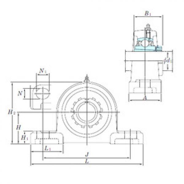 المحامل UKP208SC KOYO #1 image