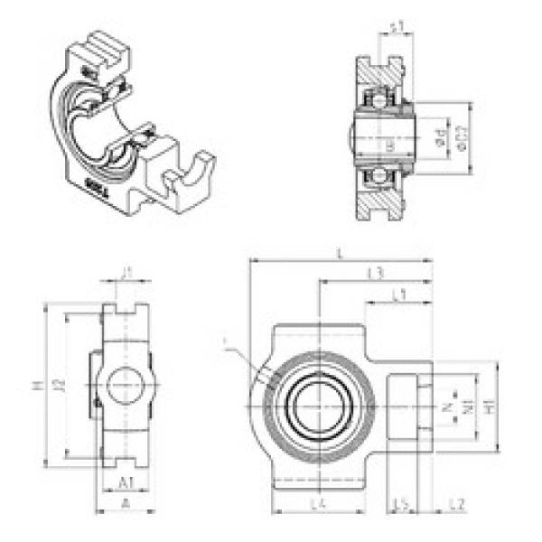 المحامل UKT205H SNR #1 image